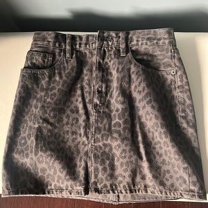 Lucky Brand Cheetah Print Skirt